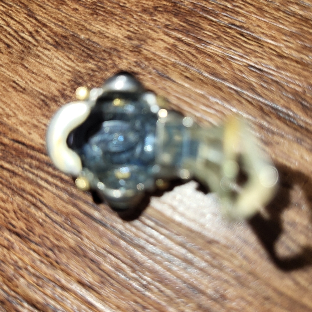 Vintage Italy Flli Menegatti Sterling Silver Plus Omyx Stones Clip On Earrings. - Picture 6 of 8